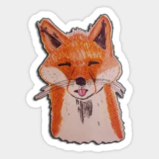 fox friend Sticker